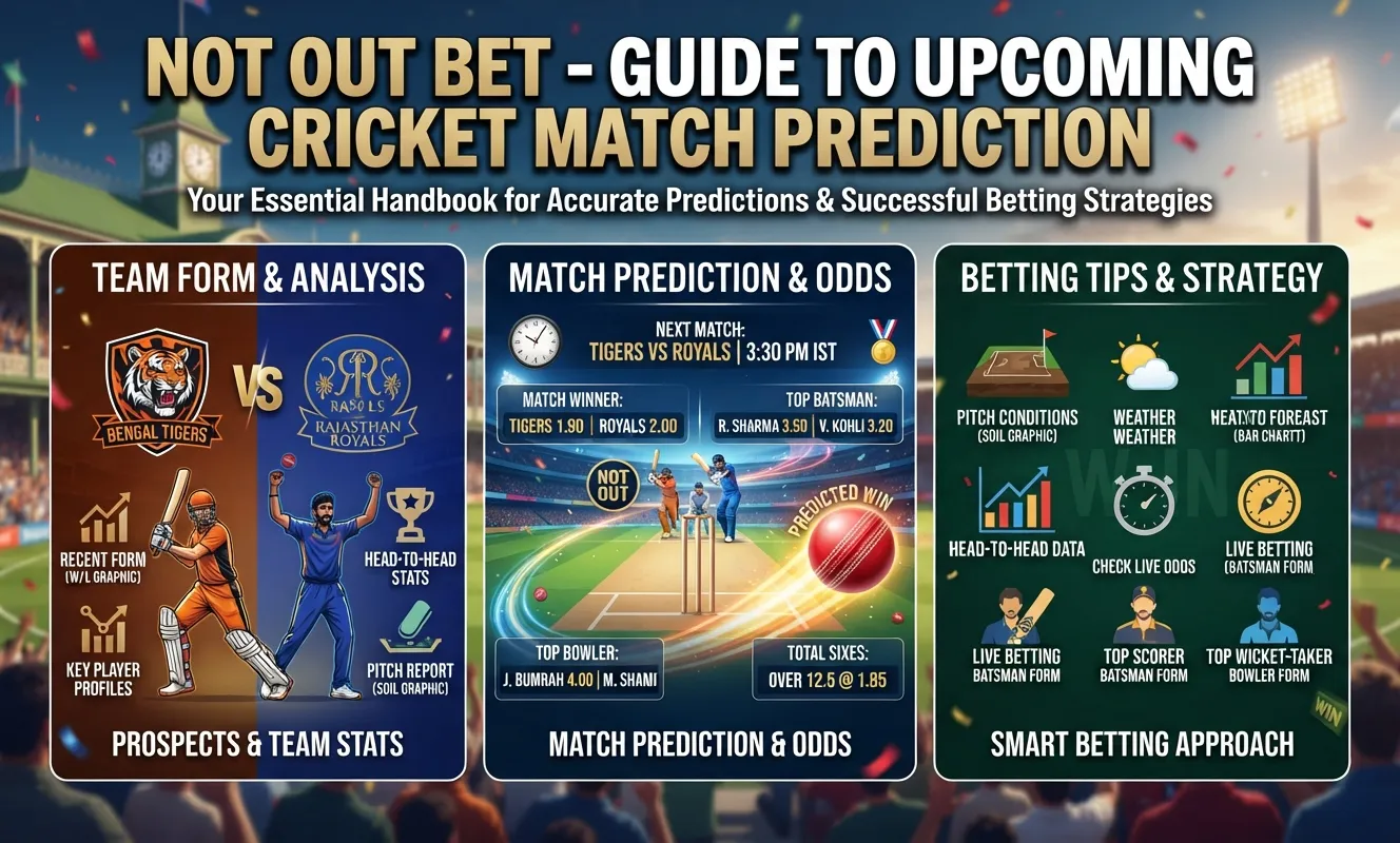 Not Out Bet – Guide to Upcoming Cricket Match Prediction